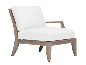 RELAIS MODULE LEFT / RIGHT - Teak left / right module for sofa by JANUS et Cie - view 2